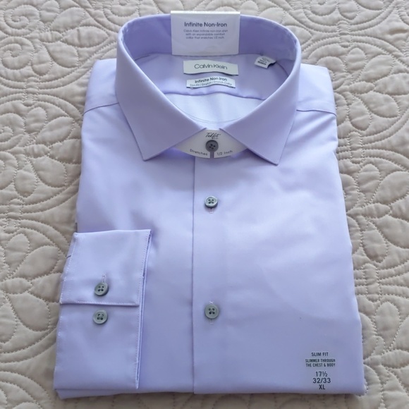 Mens Wearhouse Calvin Klein Dress Shirt 